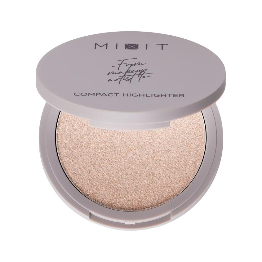 Хайлайтер для лица `MIXIT` COMPACT HIGHLIGHTER компактный тон 01 Diamond