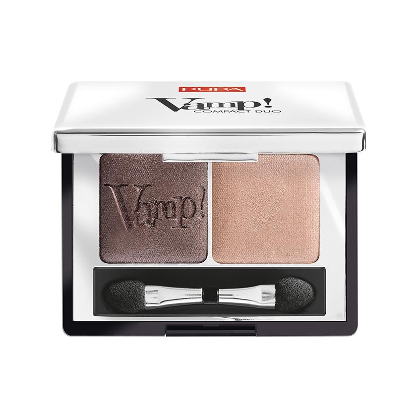 Тени для век `PUPA` VAMP! DUO компактные двойные тон 004 Бронзовый янтарный