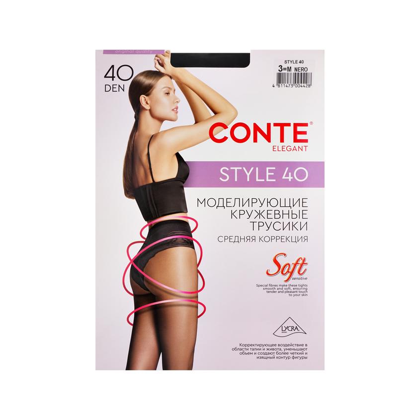 Колготки женские `CONTE ELEGANT` STYLE 40 den (nero) р-р 3