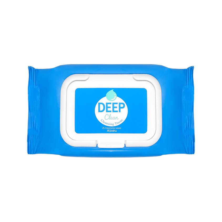 Салфетки для снятия макияжа `A`PIEU` `DEEP CLEAN` 25 шт