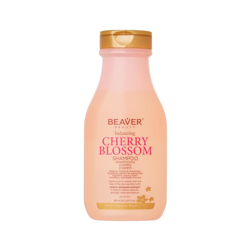 Шампунь для волос `BEAVER` CHERRY BLOSSOM питающий 60 мл