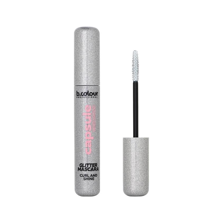 Термотушь для ресниц `B.COLOUR PROFESSIONAL` GLITTER MASCARA CURL & SHINE с блестками тон 11 Bright diamond