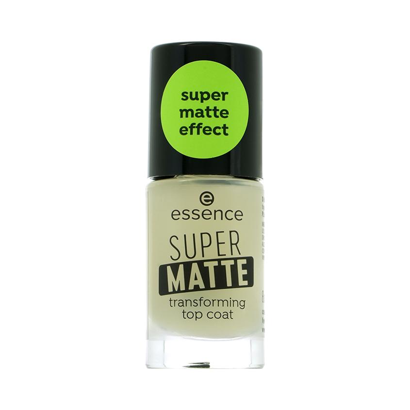 Топовое покрытие для ногтей `ESSENCE` SUPER MATTE с суперматовым эффектом