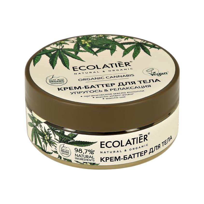 Крем-баттер для тела `ECOLATIER` ORGANIC CANNABIS Упругость & релаксация 150 мл