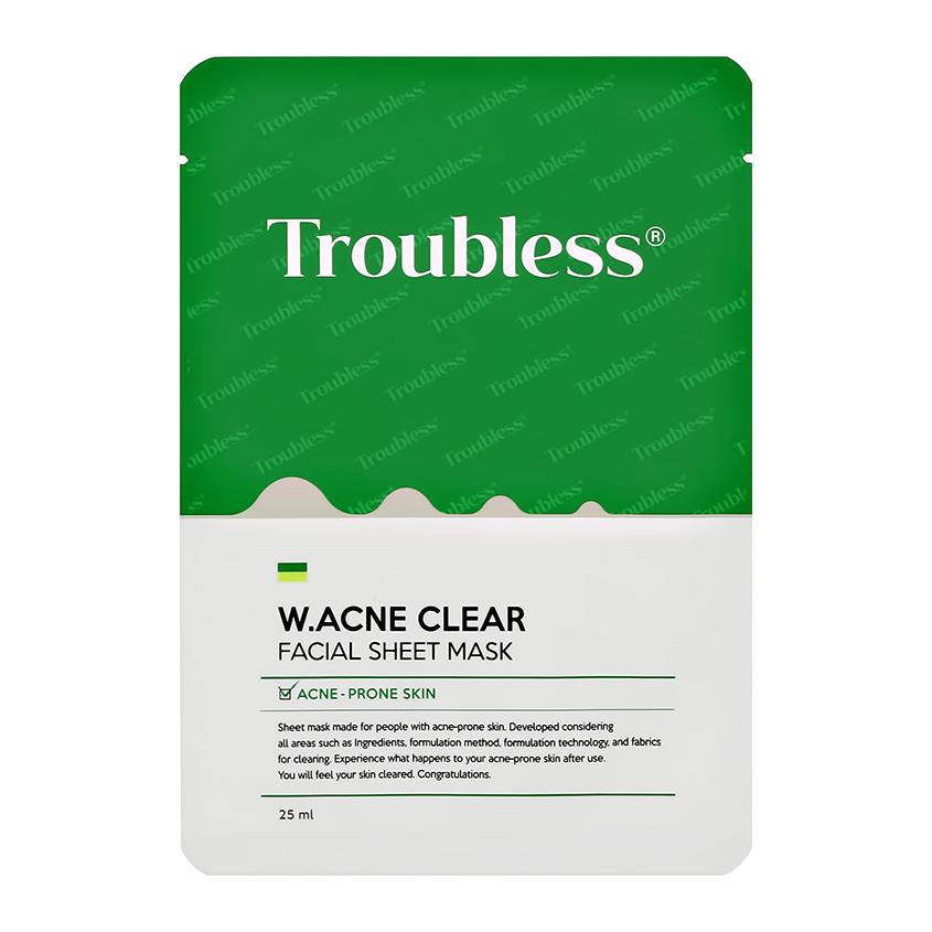 TROUBLESS | Маска для лица `TROUBLESS` с экстрактом чайного дерева (против несовершенств) 25 мл