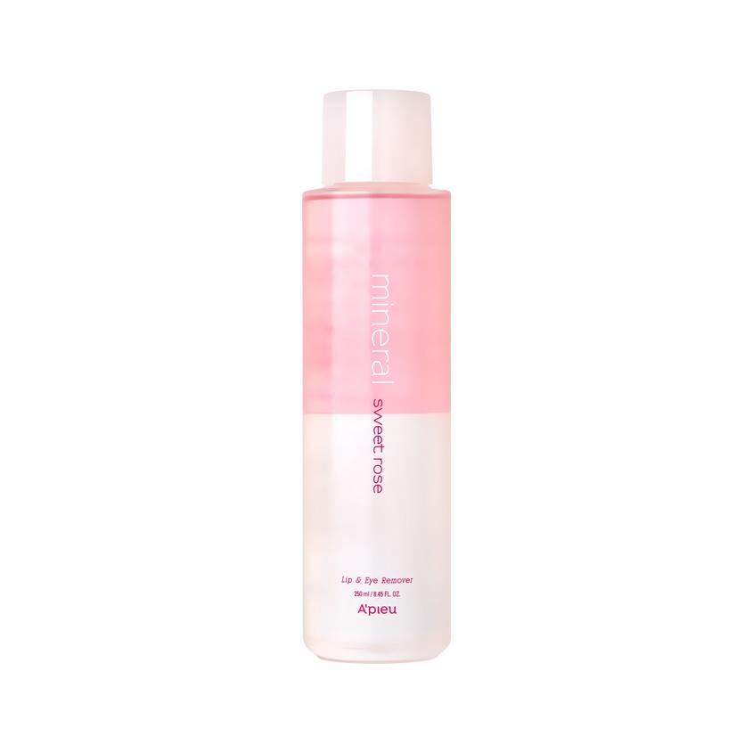 Средство для снятия макияжа с глаз и губ `A`PIEU` `MINERAL` SWEET ROSE двухфазное 250 мл