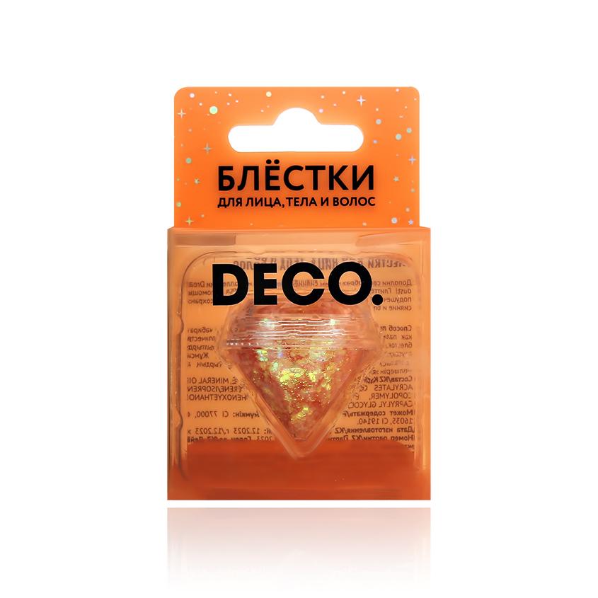 Блестки для лица, тела и волос `DECO.` DREAM DUST gold