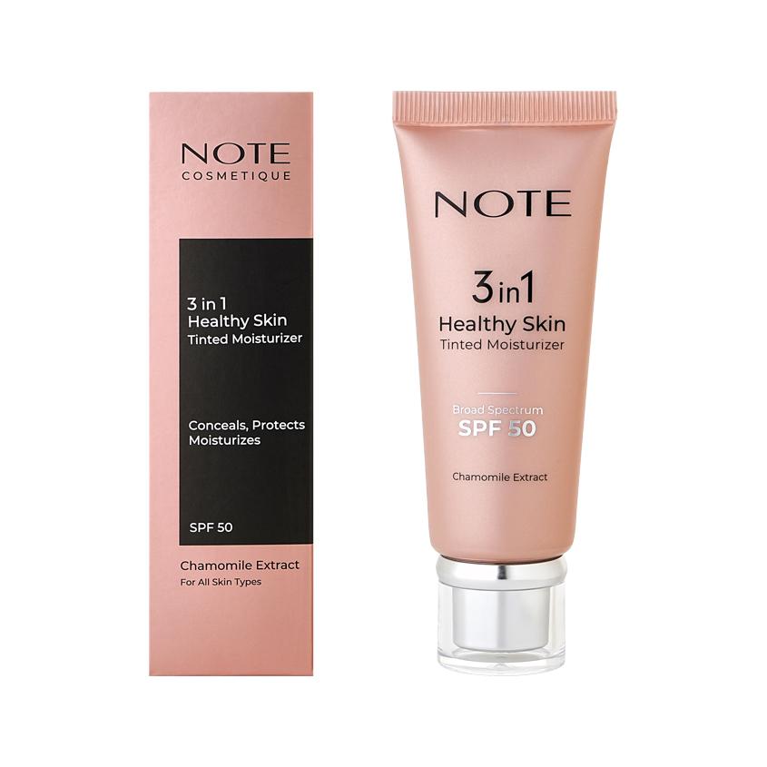 Крем для лица `NOTE` HEALTHY SKIN TINTED MOISTURIZER с тональным эффектом увлажняющий