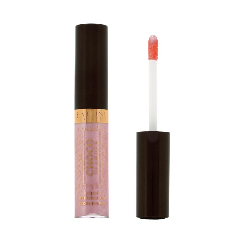 Тени для век `EVELINE` CHOCO GLAMOUR блестящие жидкие тон 04 розовый