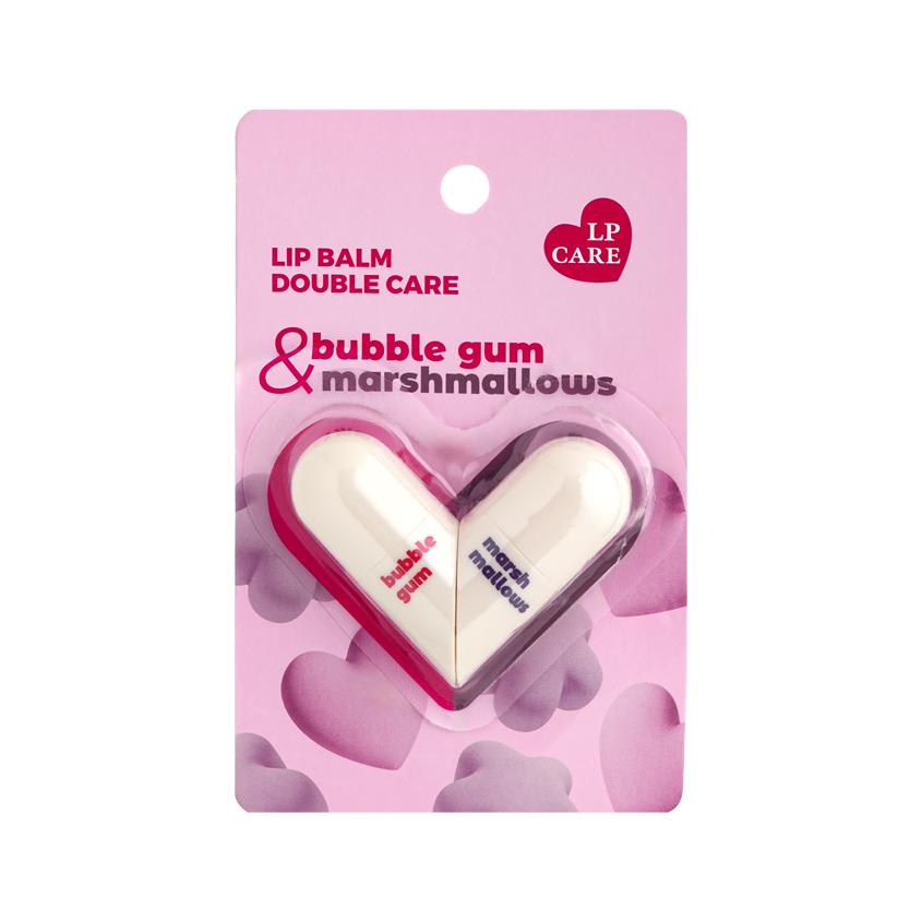 Бальзам для губ `LP CARE` DOUBLE CARE (бабл гам и маршмеллоу) 4,8 г