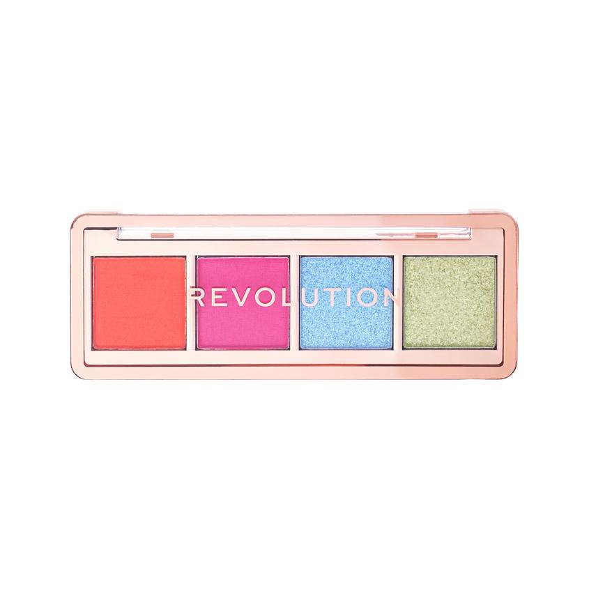 Палетка теней для век `REVOLUTION` THE ICON EDIT 4 оттенка тон Vibrant brights