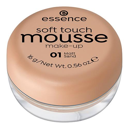 Мусс тональный для лица `ESSENCE` SOFT TOUCH тон 01