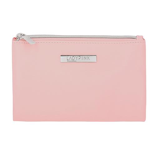 Косметичка `LADY PINK` `BASIC` must have плоская розовая