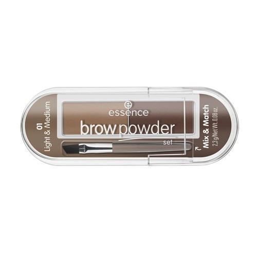 Тени для бровей `ESSENCE` BROW POWDER SET тон 01 для блондинок