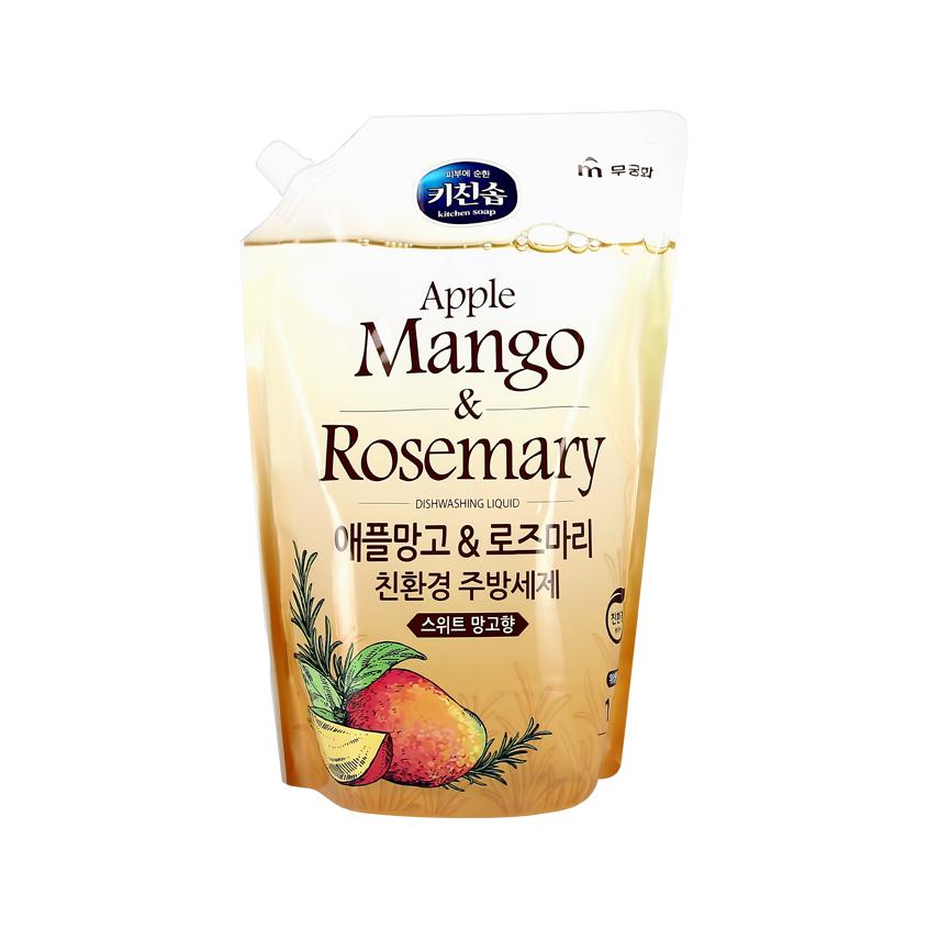 Средство для мытья посуды `MUKUNGHWA` Apple mango & rosemary дой-пак 1,2 л