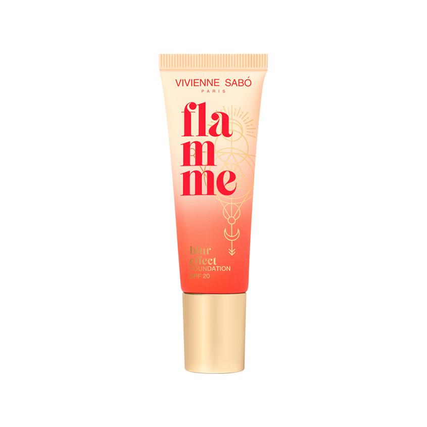 Основа тональная для лица `VIVIENNE SABO` FLAMME SPF 20 с блюр-эффектом тон 02 Светло-бежевый