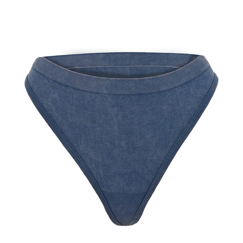 Трусы женские `TRENDY LOOK` WASHED JEANS стринги (синие) (M)