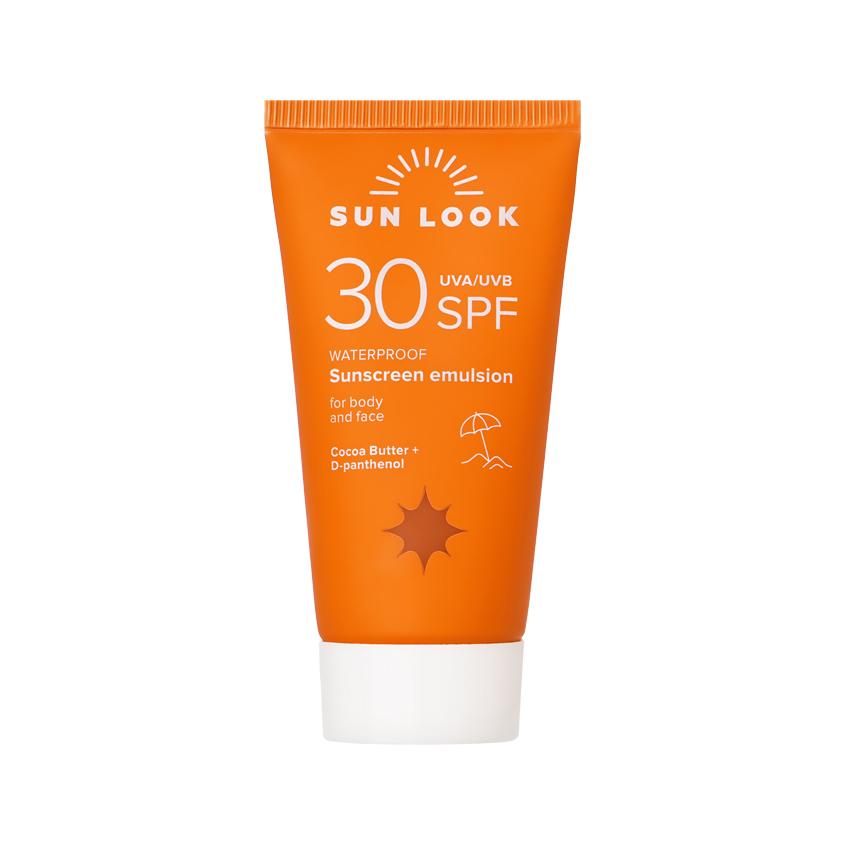 SUN LOOK | Эмульсия для тела `SUN LOOK` солнцезащитная водостойкая SPF-30 mini 30 мл