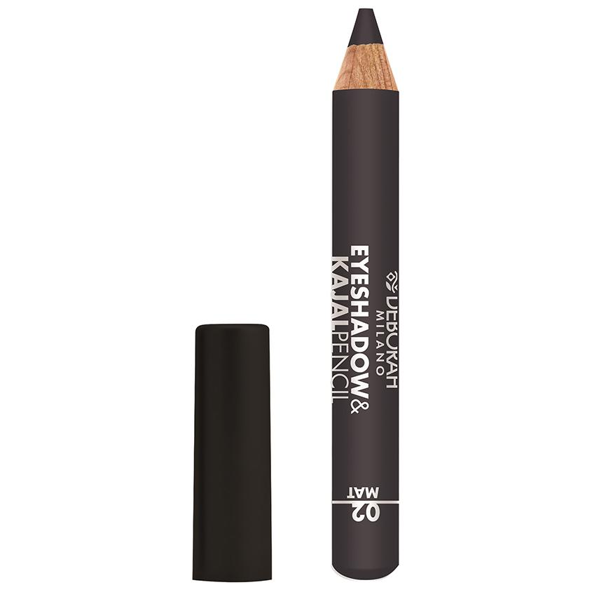 Карандаш для глаз `DEBORAH` EYESHADOW&KAJAL PENCIL тон 02 матовый серый