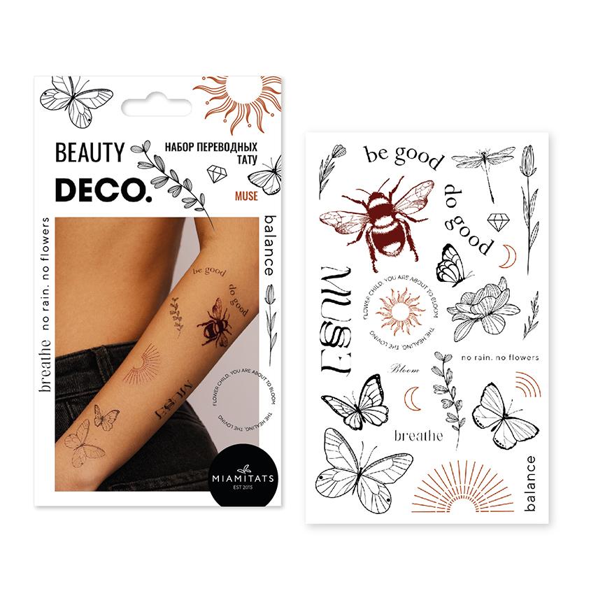 Набор переводных мини-тату `DECO.` by Miami tattoos (Muse)