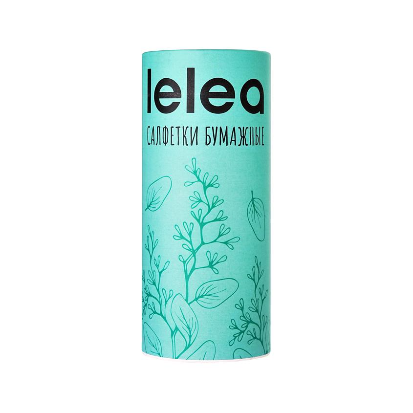 Салфетки бумажные `LELEA` Green (в тубе) 50 шт