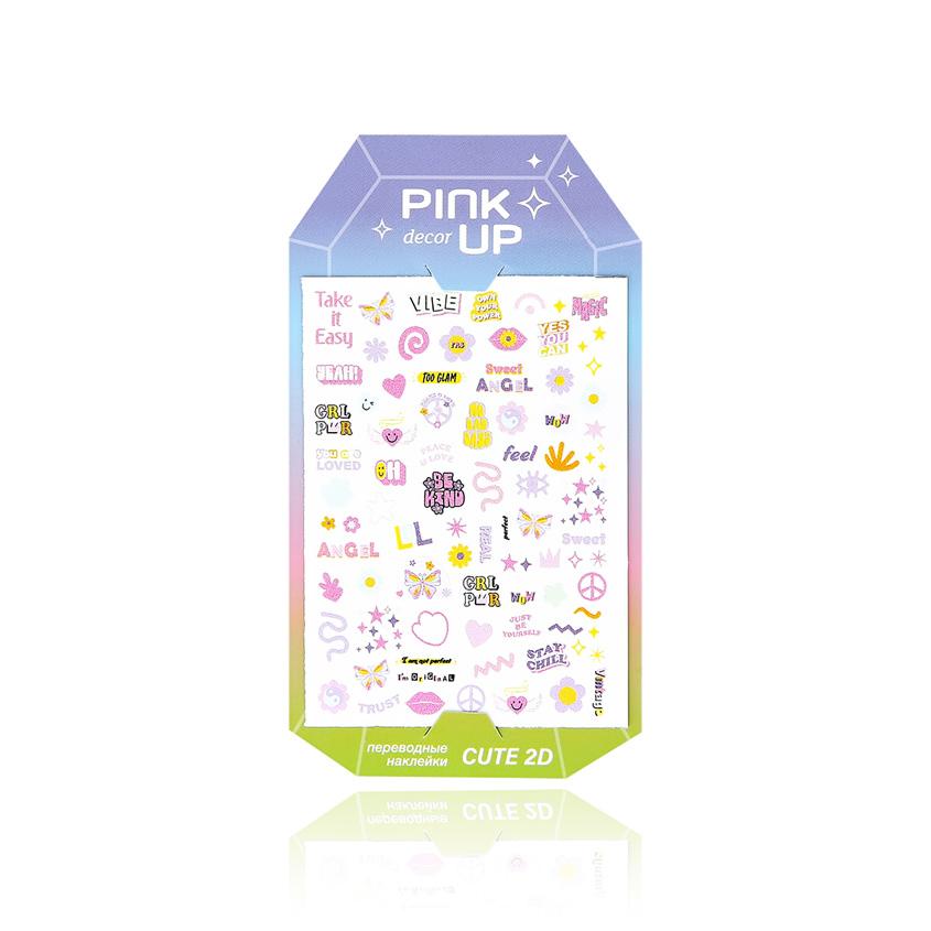 Наклейки для ногтей `PINK UP` `DECOR` CUTE COLLECTION 2D переводные тон 123