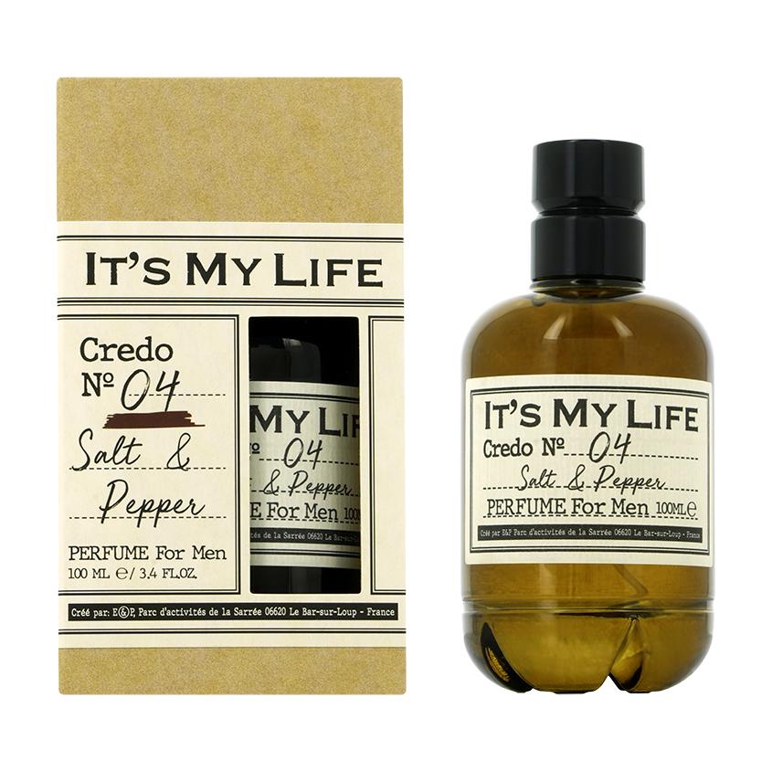 Духи `IT`S MY LIFE` `UNIQUE` CREDO №4 salt & pepper (муж.) 100 мл