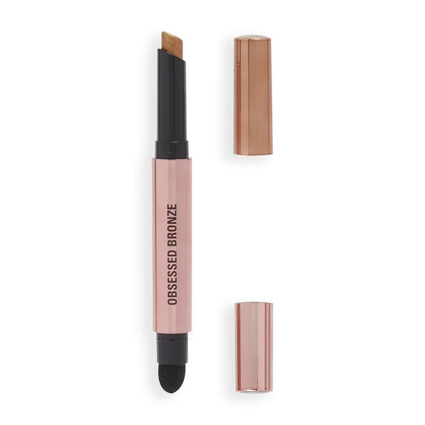 Тени для век `REVOLUTION` LUSTRE WAND в стике тон Obsessed Bronze