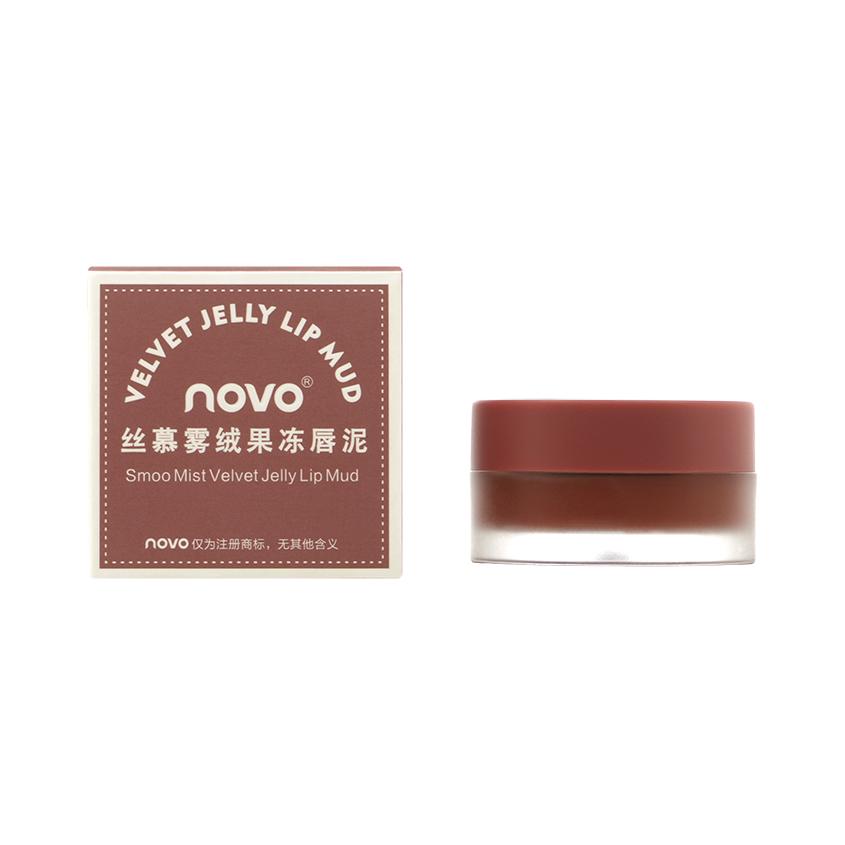 Помада для губ `NOVO` VELVET JELLY LIP MUD муссовая Тон 930