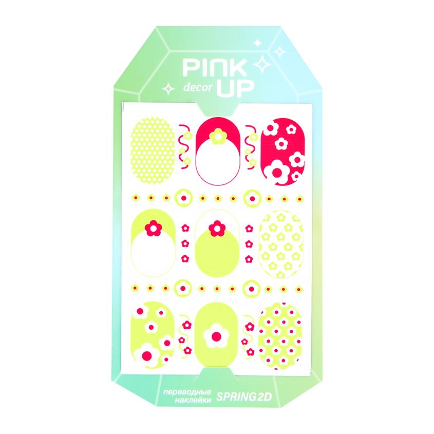 Наклейки для ногтей `PINK UP` `DECOR` SPRING COLLECTION 2D переводные тон 170