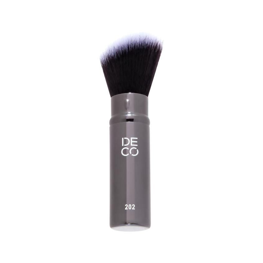 Кисть `DECO` MAKE UP BRUSH CHEEK для румян и скульптурирования синтетическая выкручивающаяся №202