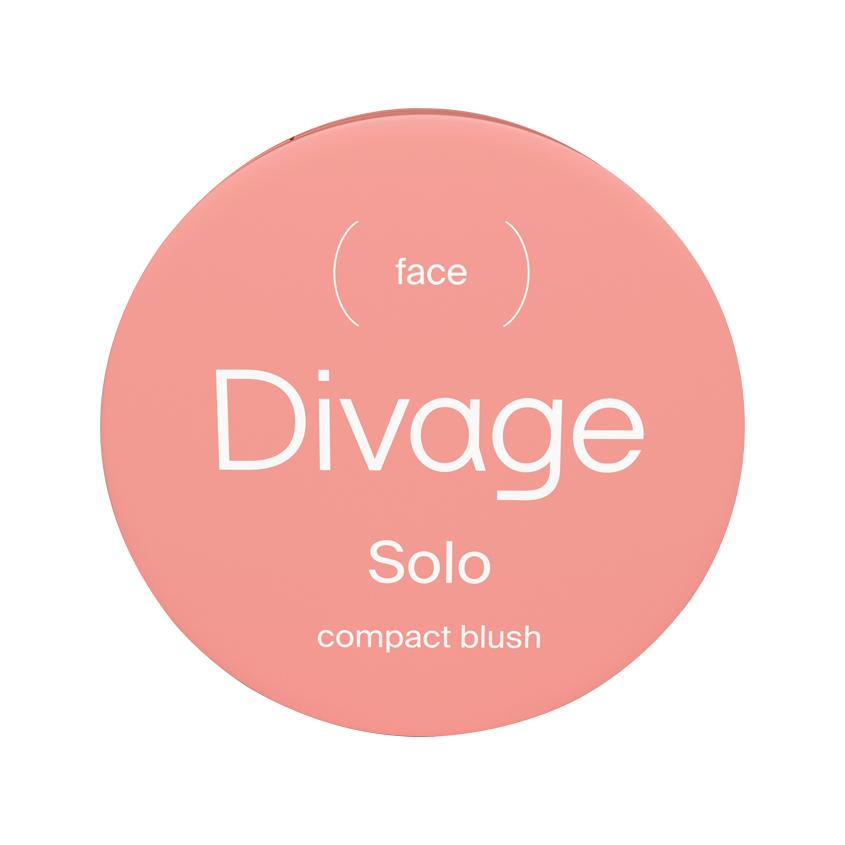 Румяна для лица `DIVAGE` SOLO компактные стойкие тон 10 Коралловый