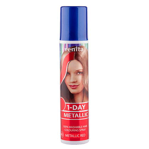 Спрей для волос оттеночный `VENITA` 1-DAY METALLIC тон Metallic Red (красный металлик) 50 мл