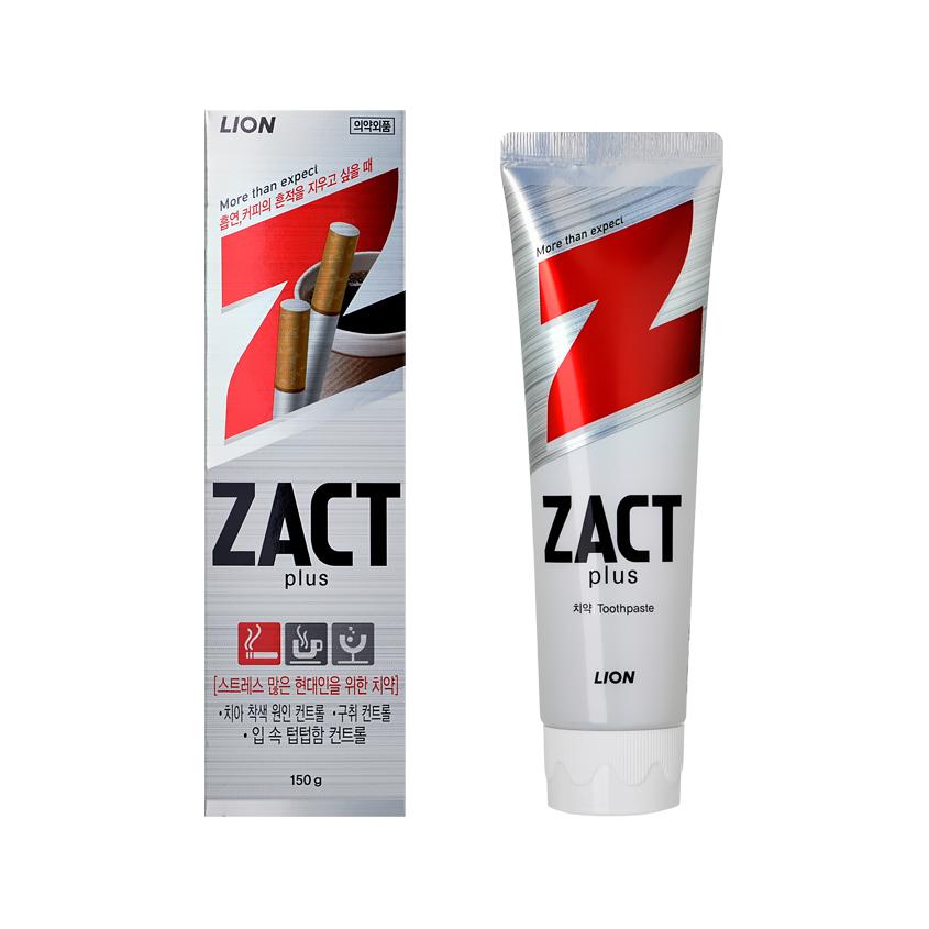 Паста зубная `LION` `ZACT` PLUS Отбеливающая для курящих 150 г