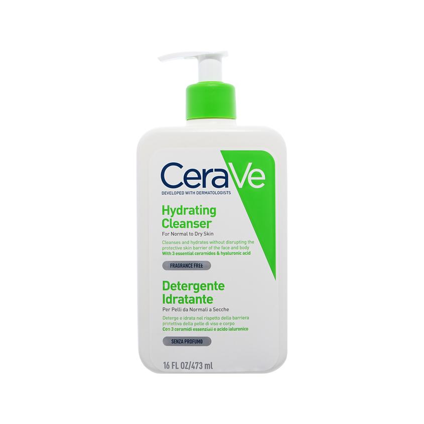 CERAVE | Крем-гель для лица и тела `CERAVE` увлажняющий и очищающий для нормальной и сухой кожи 473 мл