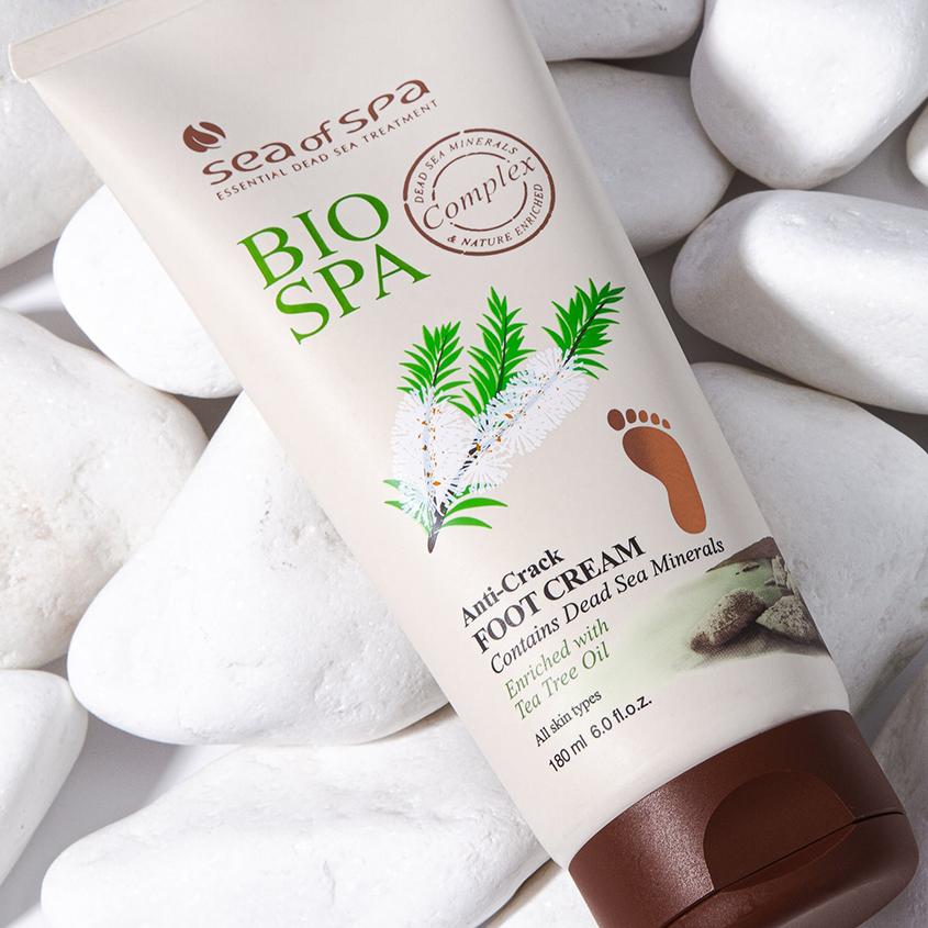 Крем для ног `SEA OF SPA` `BIOSPA` с маслом чайного дерева (против трещин) 180 мл
