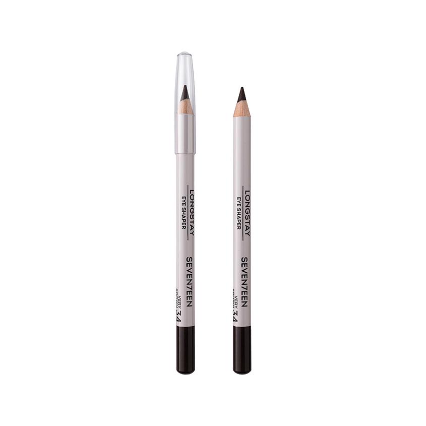SEVENTEEN | Карандаш для глаз `SEVENTEEN` LONGSTAY EYE SHAPER стойкий тон 34 Темно-коричневый