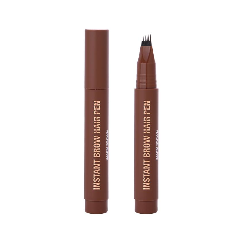 Маркер для бровей `REVOLUTION` INSTANT BROW HAIR PEN с ультратонкой прорисовкой тон Warm brown