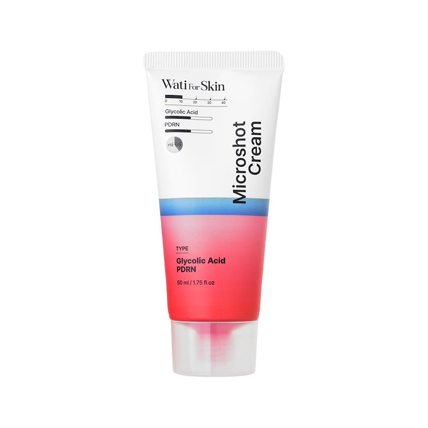 Крем для лица `WATI FOR SKIN` MICROSHOT с микроиглами и гликолевой кислотой 50 мл