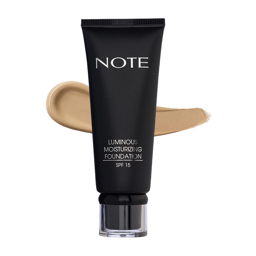 Основа тональная для лица `NOTE` LUMINOUS MOISTURIZING  увлажняющая с эффектом сияния тон 128