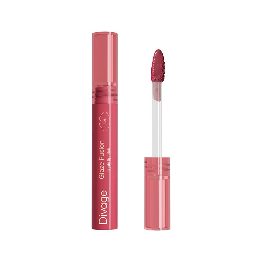 Помада для губ `DIVAGE` GLAZE FUSION жидкая стойкая глянцевая тон 01 Fuchsia