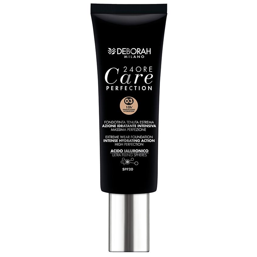 Крем тональный для лица `DEBORAH` 24ORE CARE PERFECTION EXTREME WEAR тон 03 песочный