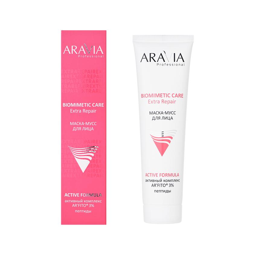 Маска-мусс для лица `ARAVIA` `PROFESSIONAL` BIOMIMETIC CARE активный комплекс AR`FITO 3%, пептиды 100 мл