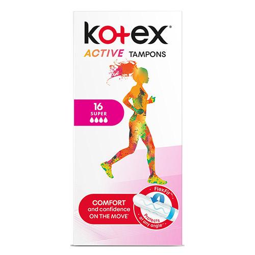 Тампоны `KOTEX` ACTIVE Super 16 шт