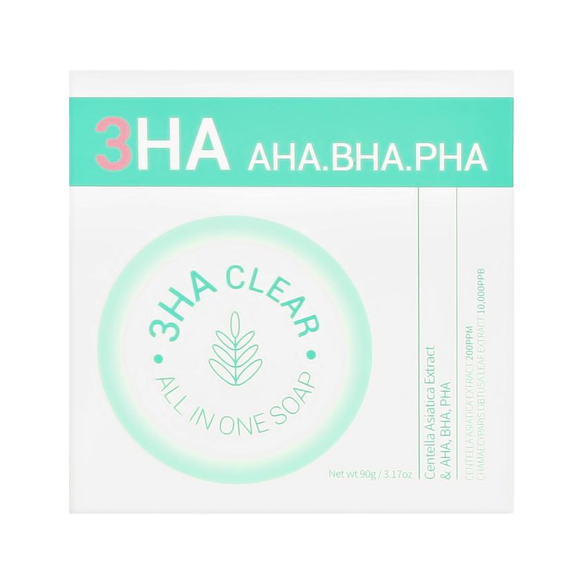 Мыло для лица `ESFOLIO` 3HA с AHA,BHA и PHA - кислотами (очищающее) 90 г