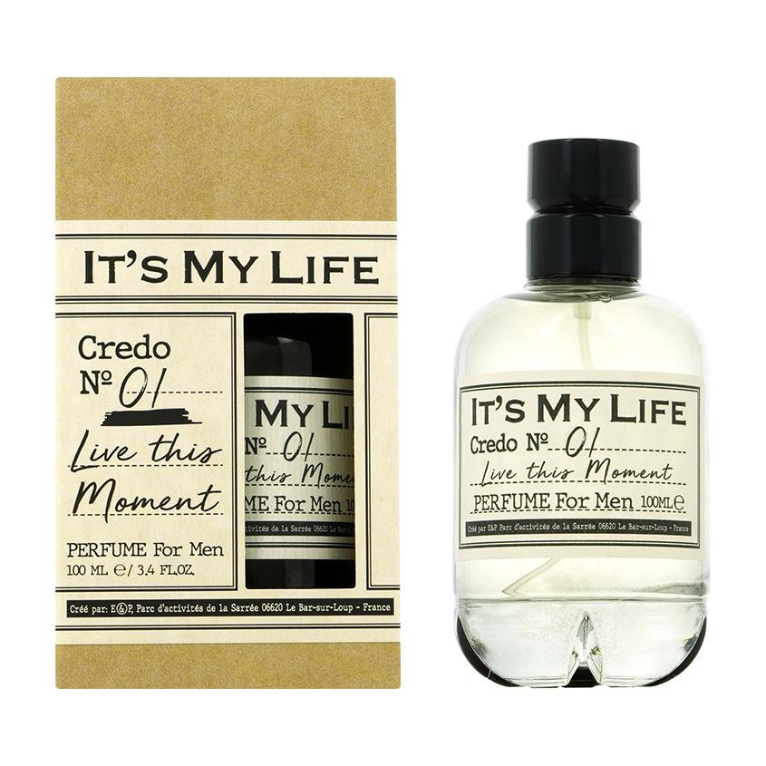 IT`S MY LIFE | Духи `IT`S MY LIFE` `UNIQUE` CREDO №1 live this moment (муж.) 100 мл