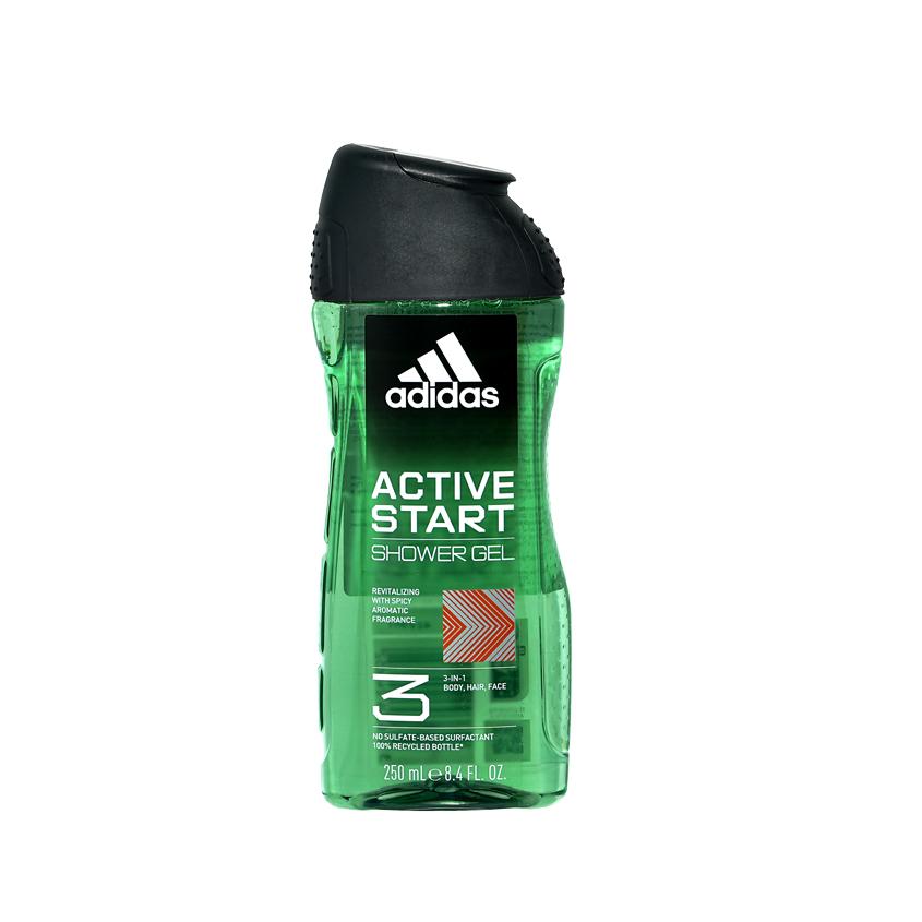 Гель для душа `ADIDAS` Active Start 3в1 250 мл