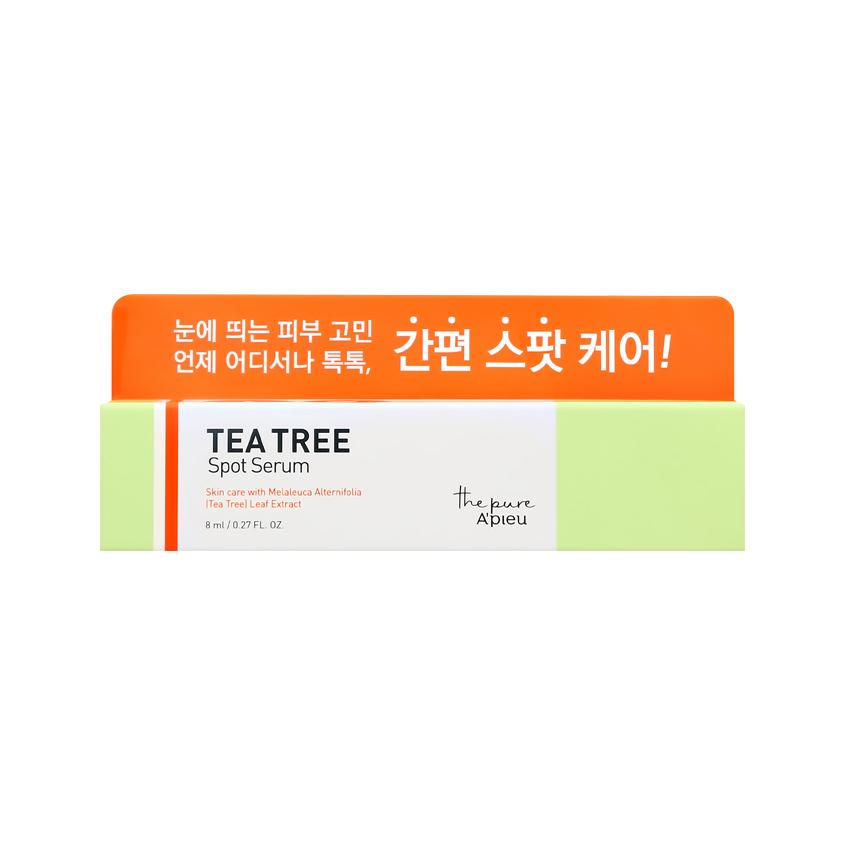 Точечное средство для лица `A`PIEU` TEA TREE успокаивающее 8 мл