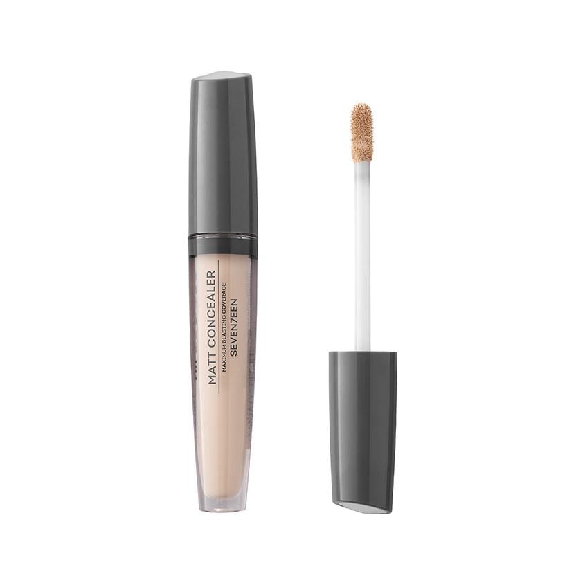 Консилер для лица `SEVENTEEN` MATT CONCEALER EXTRA COVERAGE матовый жидкий тон 0А Слоновая кость