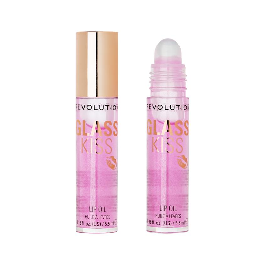 Масло для губ `REVOLUTION` GLASS KISS с шиммером тон 01 Enchanted purple